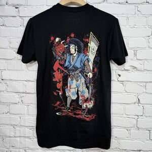 Zero Foxtrot Mens T-Shirt Size S‎ Black Namakubi Hitokiri Samurai Skull Japanese